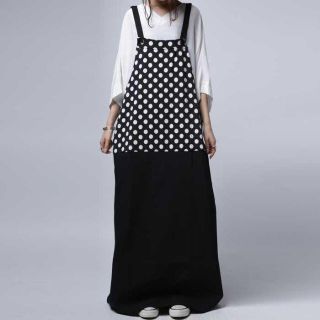 アンティカ(antiqua)の＊antiqua＊大人かわいい ドットサロペットワンピース　完売品(ロングワンピース/マキシワンピース)