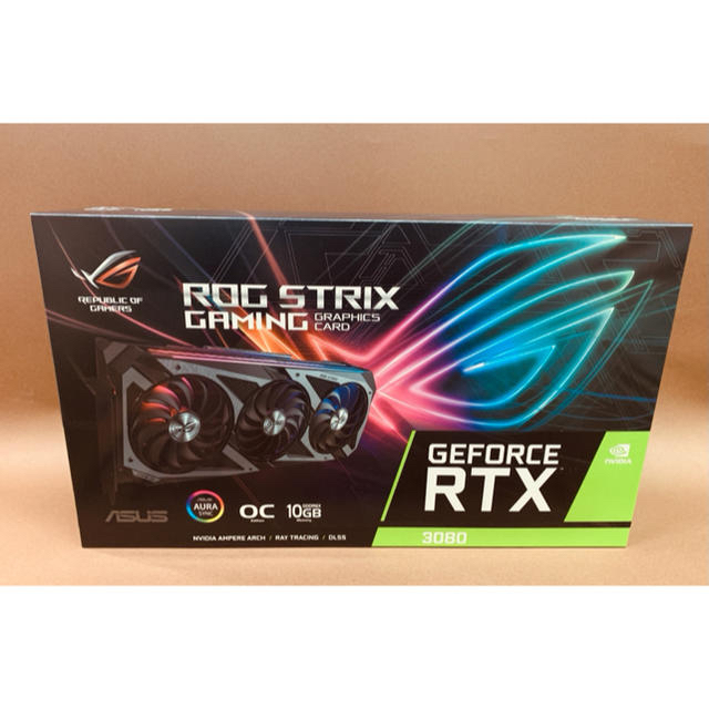 ASUS(エイスース)の★新品★ASUS ROG-STRIX-RTX3080-O10G-GAMING スマホ/家電/カメラのPC/タブレット(PCパーツ)の商品写真