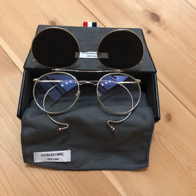 THOM BROWNE トムブラウン メガネ/サングラスクリップオンセット - www