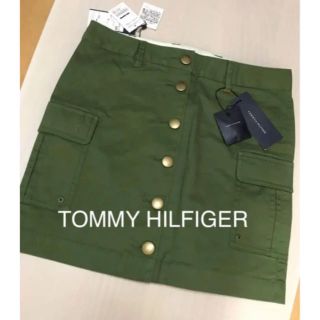 トミーヒルフィガー(TOMMY HILFIGER)のTOMMY HILFIGER♡モスグリーンスカート  新品(ミニスカート)