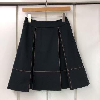 フォクシー(FOXEY)の美品！FOXEY NEW YORK フレア プリーツ スカート(38)(ひざ丈スカート)