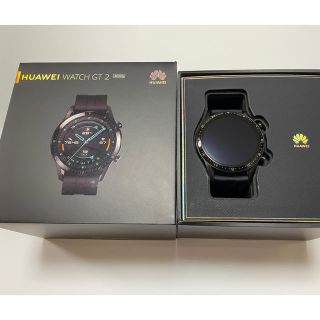 アンドロイド(ANDROID)のHUAWEI Watch GT2 46㎜　マットブラック(腕時計(デジタル))