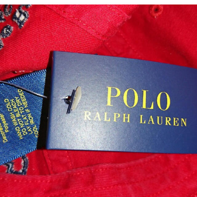 POLO RALPH LAUREN(ポロラルフローレン)のQQ様専用❣️    新品＊未使用❣️ポロラルフローレン　キャップ(レッド) メンズの帽子(キャップ)の商品写真