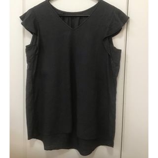 ユナイテッドアローズグリーンレーベルリラクシング(UNITED ARROWS green label relaxing)の☆値下☆グリーンレーベル　グレー半袖シャツ(シャツ/ブラウス(半袖/袖なし))