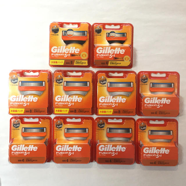 ジレット Gillette 替刃 フュージョン 5＋1  他 116個 未開封品 スマホ/家電/カメラの美容/健康(メンズシェーバー)の商品写真