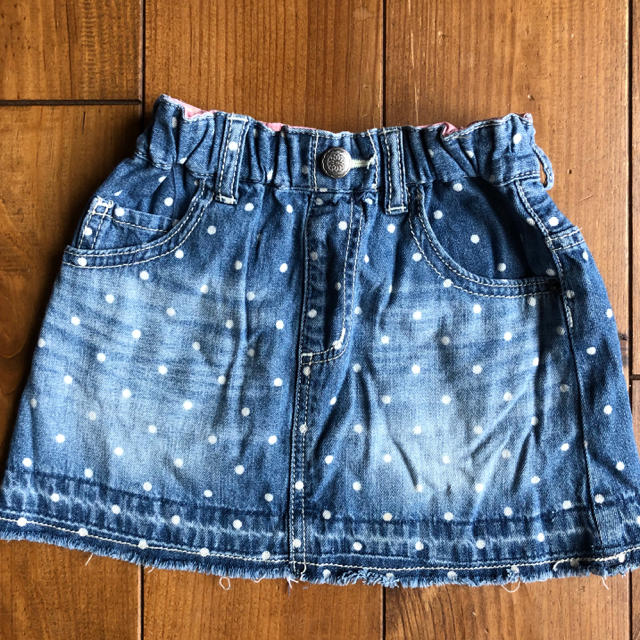 JUNK STORE(ジャンクストアー)のJUNKSTORE デニムスカート/120cm キッズ/ベビー/マタニティのキッズ服女の子用(90cm~)(スカート)の商品写真