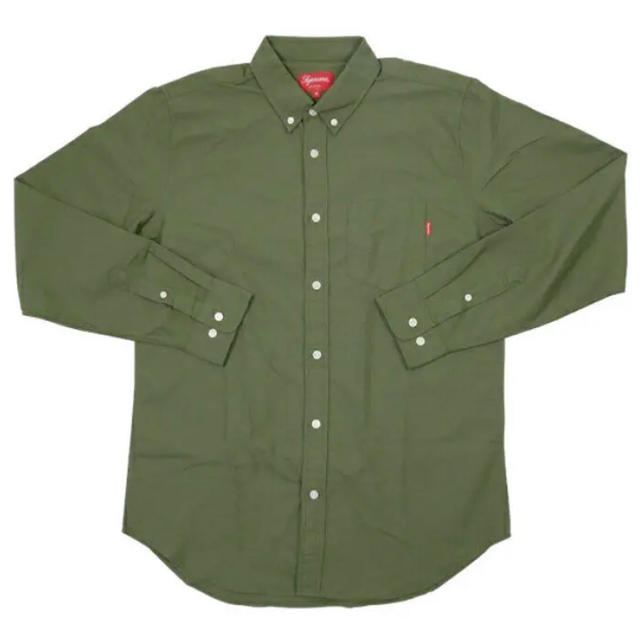 Supreme Oxford shirt オックスフォードシャツ タグ付 緑 S シャツ