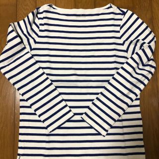 ムジルシリョウヒン(MUJI (無印良品))の無印　長袖ボーダーＴシャツ(Tシャツ(長袖/七分))