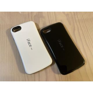 iFace mall ホワイト&ブラック 2個セット iPhone7.8.SE2(iPhoneケース)