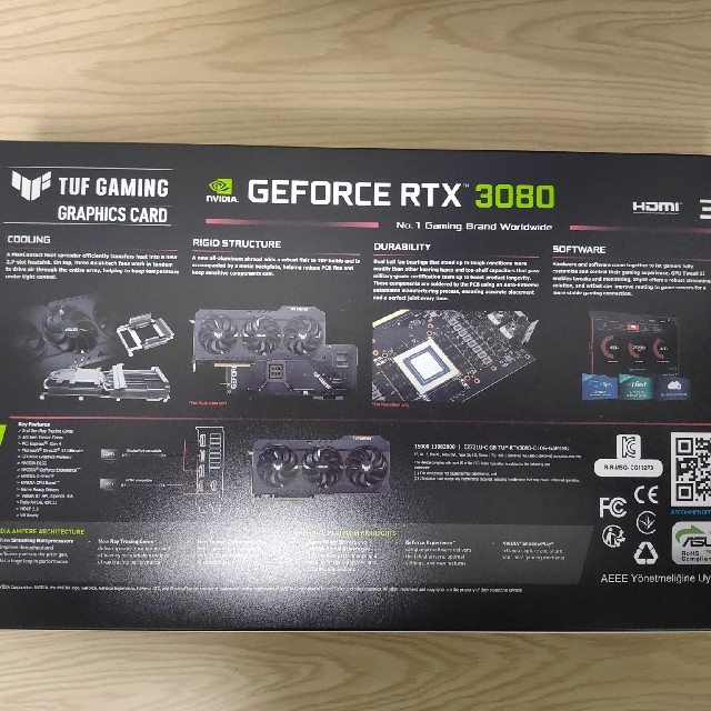 新品未開封品　ASUS　TUF RTX3080 O10G GAMING