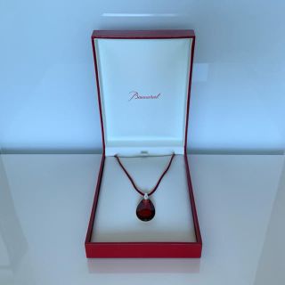 ✯ 美麗 Baccarat ネックレス ペンダント ピンク クリスタル 新品 ✯