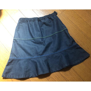 ファミリア(familiar)のファミリア／三段切替えスカート 紺 120cm(スカート)