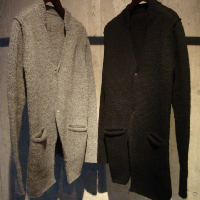 KAZUYUKI KUMAGAI ATTACHMENT(カズユキクマガイアタッチメント)の定価52,920円 Robbing knit coat メンズのジャケット/アウター(チェスターコート)の商品写真