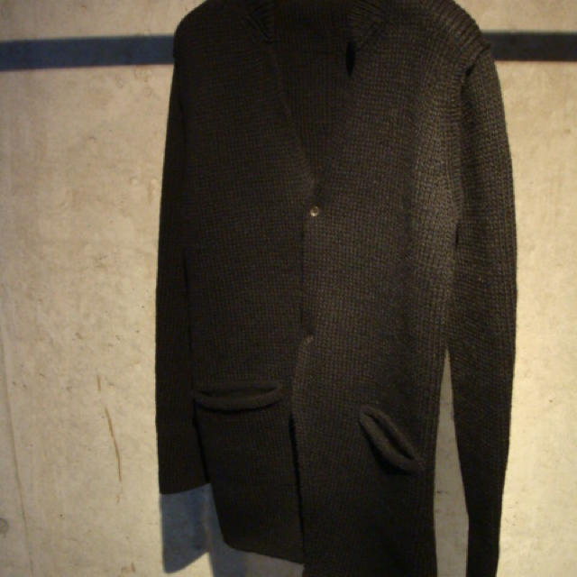 KAZUYUKI KUMAGAI ATTACHMENT(カズユキクマガイアタッチメント)の定価52,920円 Robbing knit coat メンズのジャケット/アウター(チェスターコート)の商品写真