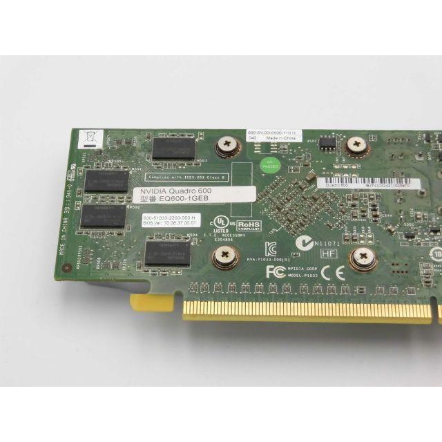 NVIDIA Quadro 600 1GB スマホ/家電/カメラのPC/タブレット(PCパーツ)の商品写真
