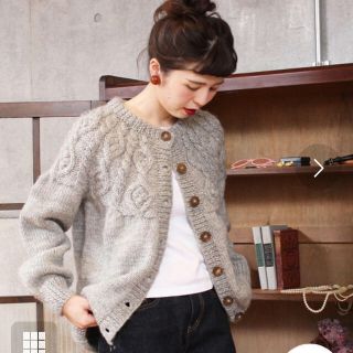 ドットアンドストライプスチャイルドウーマン(Dot&Stripes CHILDWOMAN)の【最終値下げ】アンビデックス　ネパールハンドニット　カーディガン (カーディガン)