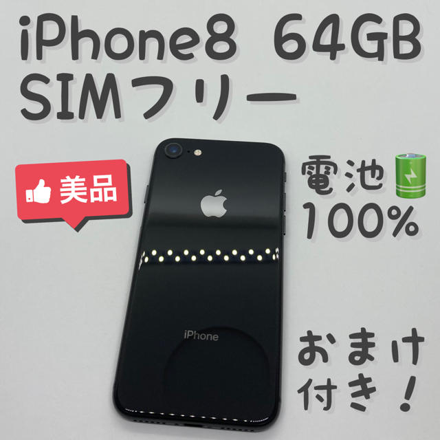 iPhone 8 Space Gray 64 GB 動作品