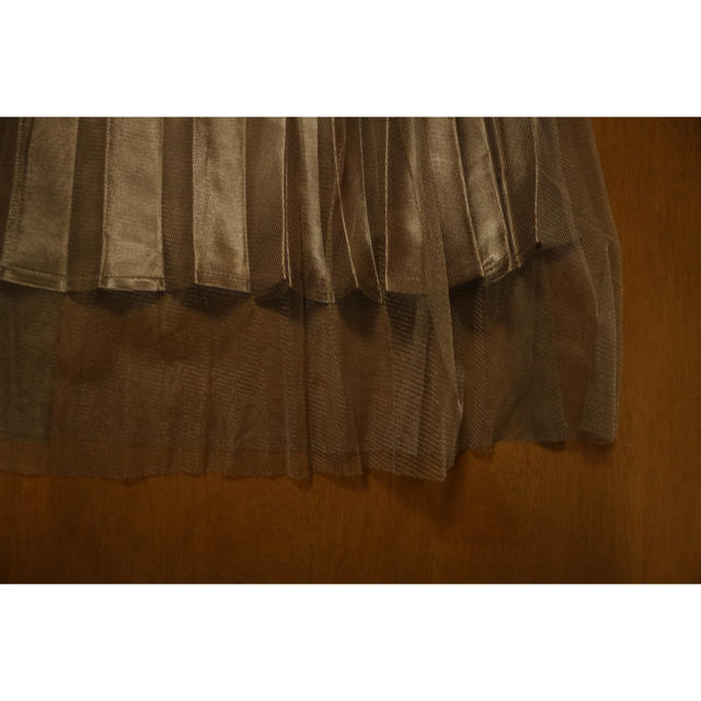 Avail(アベイル)のチュールプリーツスカート レディースのスカート(ロングスカート)の商品写真