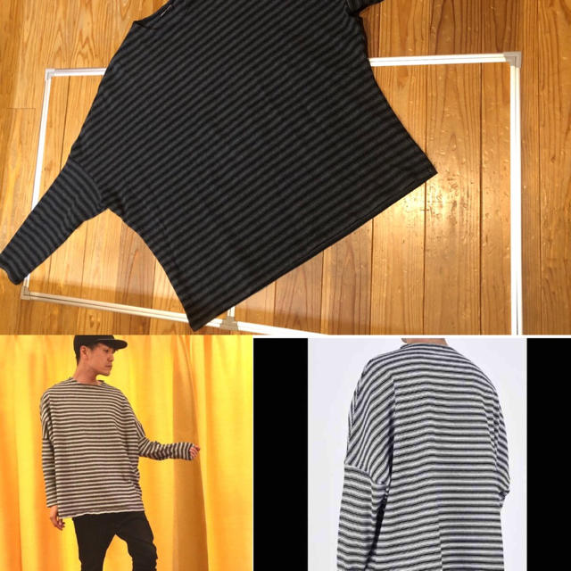 LAD MUSICIAN(ラッドミュージシャン)のdolman sleeve border メンズのトップス(Tシャツ/カットソー(七分/長袖))の商品写真