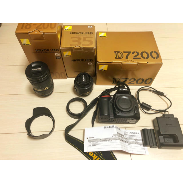 Nikon ニコン D7200+18-200mm VR+35mm F1.8