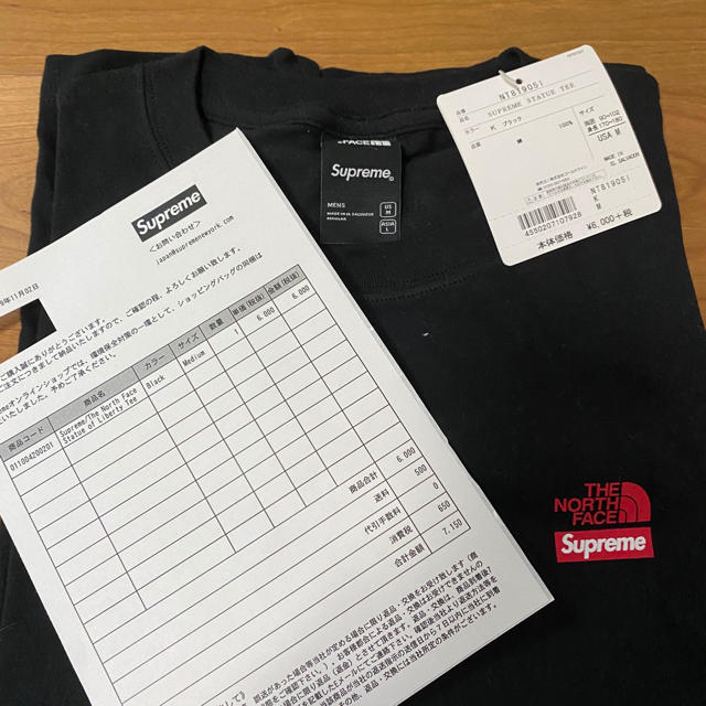 Supreme(シュプリーム)の【新品】The North Face Statue of Liberty Tee メンズのトップス(Tシャツ/カットソー(半袖/袖なし))の商品写真