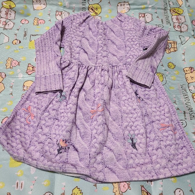 ANNA SUI mini(アナスイミニ)のANNA SUImini　だまし絵ワンピース　110 キッズ/ベビー/マタニティのキッズ服女の子用(90cm~)(ワンピース)の商品写真