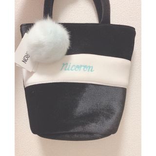 ニコル(NICOLE)のNICORON ニコロン ベロアトートバッグ 藤田ニコル にこるん ミニバッグ(トートバッグ)