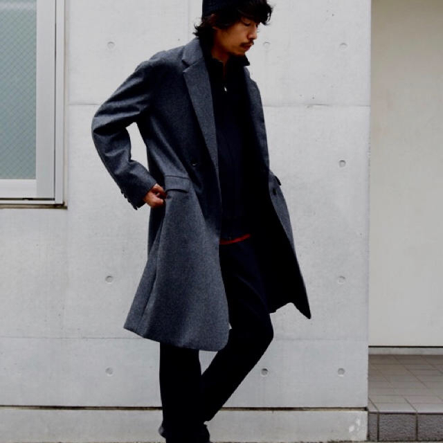 LOUNGE LIZARD(ラウンジリザード)の定価58,320円 ANONICO×VANKS BONDIND OVERCOAT メンズのジャケット/アウター(ステンカラーコート)の商品写真