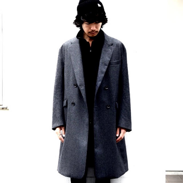 LOUNGE LIZARD(ラウンジリザード)の定価58,320円 ANONICO×VANKS BONDIND OVERCOAT メンズのジャケット/アウター(ステンカラーコート)の商品写真