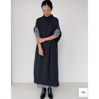 イエナ(IENA)のIENA 【TICCA/ティッカ】スタンドネックロングベスト　ブラック新品未使用(ニット/セーター)