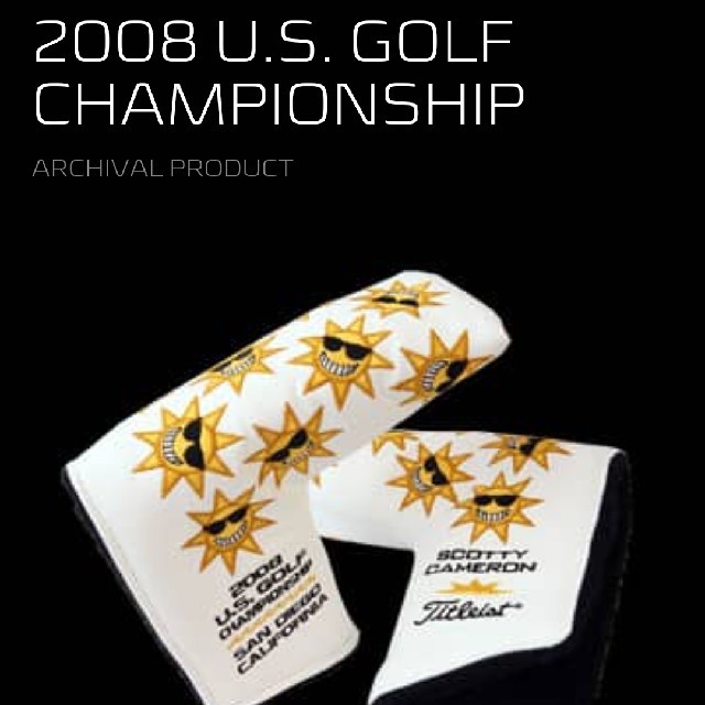 Scotty Cameron(スコッティキャメロン)の未使用 未開封 スコッティキャメロン 2008年 全米オープン記念 パターカバー スポーツ/アウトドアのゴルフ(その他)の商品写真