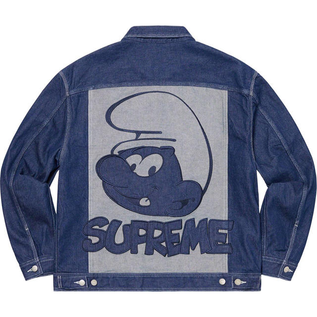 Supreme(シュプリーム)のSupreme smurfs denim jacket  blue M メンズのジャケット/アウター(Gジャン/デニムジャケット)の商品写真