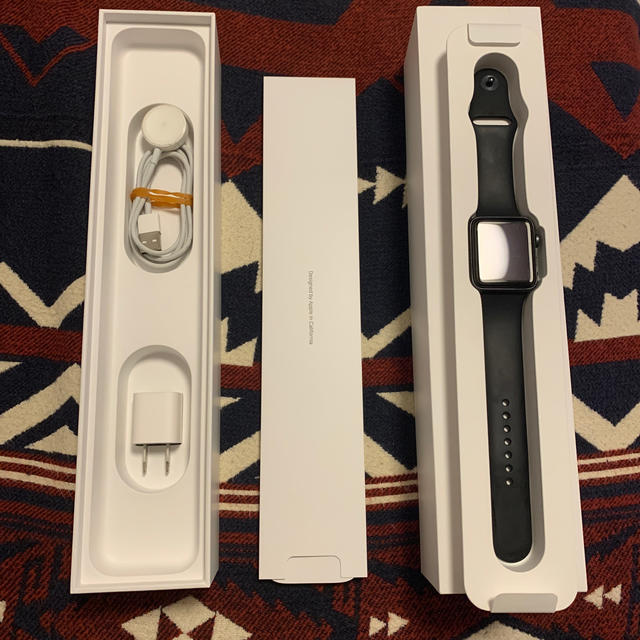 Apple Watch(アップルウォッチ)のApple Watch series 3 GPS 42mm Space Gray メンズの時計(腕時計(デジタル))の商品写真