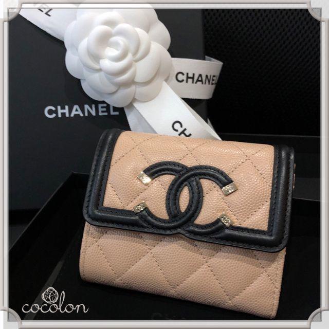 CHANEL(シャネル)のモモコ様専用　CHANEL シャネル CCフリグリー スモールフラップウォレット レディースのファッション小物(財布)の商品写真