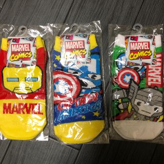 マーベル(MARVEL)のMARVEL靴下3足セット子供用(靴下/タイツ)