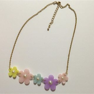 ウィゴー(WEGO)のネックレス お花 パステル(ネックレス)