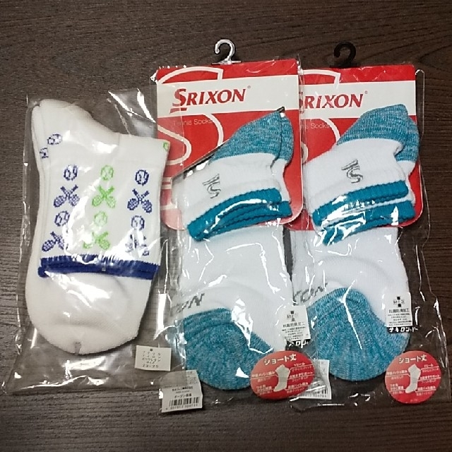 Srixon(スリクソン)のテニスソックス レディース 3点 スポーツ/アウトドアのテニス(その他)の商品写真
