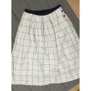 ドットアンドストライプスチャイルドウーマン(Dot&Stripes CHILDWOMAN)の青 チェックスカート(ロングスカート)