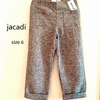 ジャカディ(Jacadi)のjacadi  size 6 / 116㎝  ツイードのグレーのパンツ(パンツ/スパッツ)