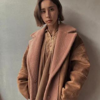 アメリヴィンテージ(Ameri VINTAGE)のAmeri blanket like fake mouton coat(ロングコート)