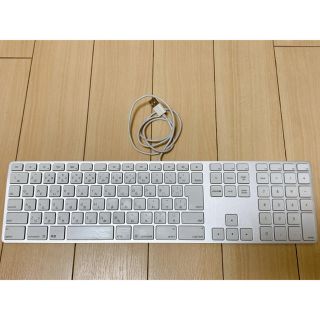 マック(Mac (Apple))のApple Mac 純正品　USBキーボード　テンキー付き(PC周辺機器)