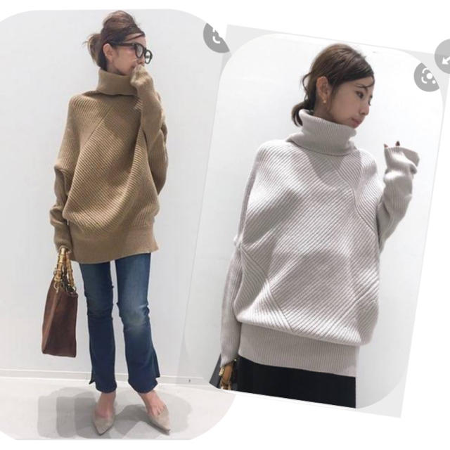 L'Appartement タートルネック Asymmetry Knit