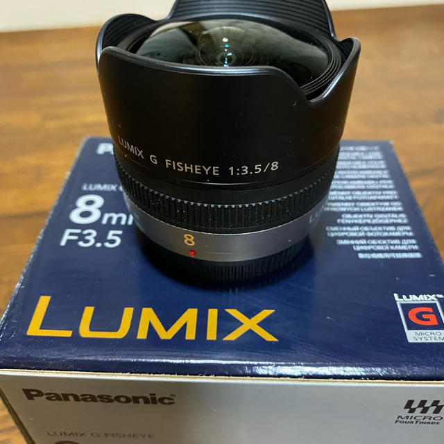 Panasonic(パナソニック)のLUMIX G FISHEYE8mm F3.5 スマホ/家電/カメラのカメラ(レンズ(単焦点))の商品写真