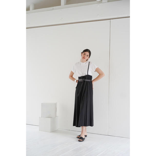 CLANE H/W SUSPENDER SKIRT クラネ　サスペンダースカート