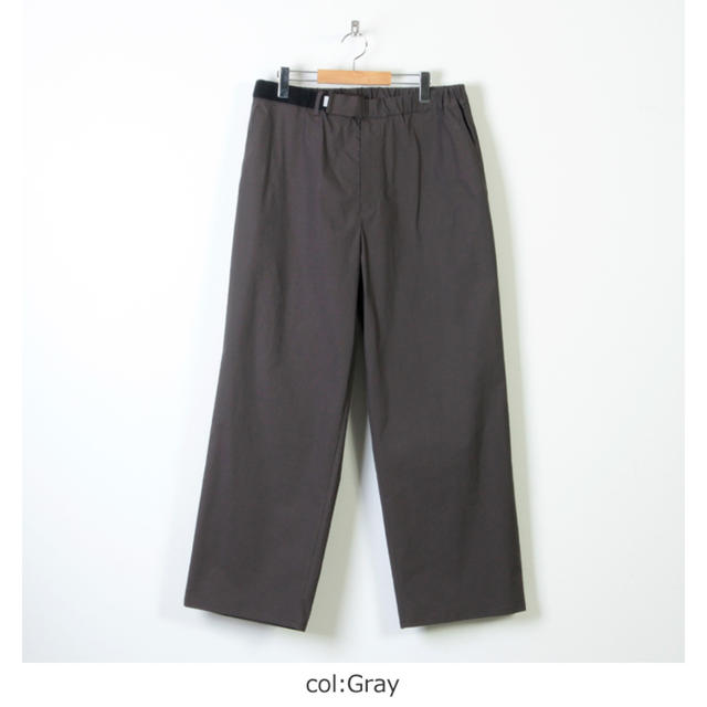 graphpaper グラフペーパー Wide Cook Pants gray