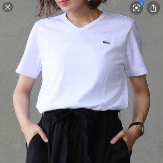 ラコステ(LACOSTE)のLACOSTE VネックTシャツ(Tシャツ(半袖/袖なし))