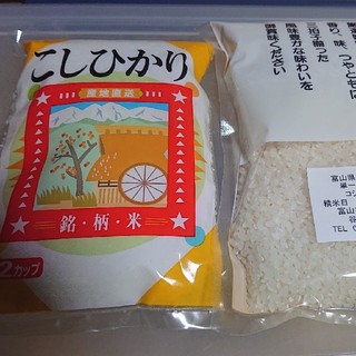 ✳️新米白米お試し✳️富山県産1等米コシヒカリ白米お試し2合＋3合(米/穀物)