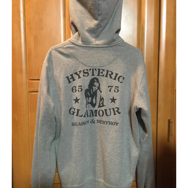 HYSTERIC GLAMOUR(ヒステリックグラマー)のヒステリックグラマー☆グレー パーカー L  メンズのトップス(パーカー)の商品写真