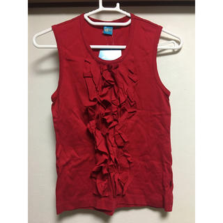 ポールフランク(Paul Frank)の赤ノースリーブシャツ(Tシャツ(半袖/袖なし))