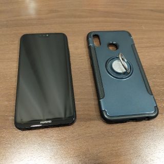 アンドロイド(ANDROID)のHuawei P20lite SIMフリー ＋ ケース(スマートフォン本体)